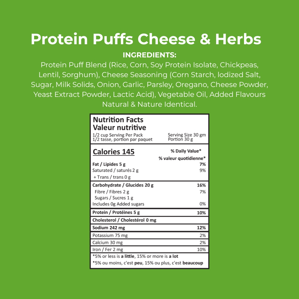 Cheese and Herb Flavoured Puffs